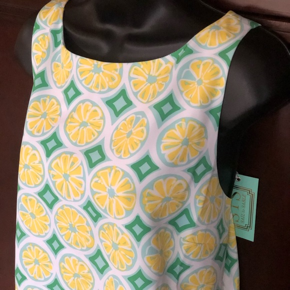 Sail To Sable Women’s Sleeveless Lemon Print Dress - Picture 3 of 10